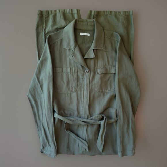 Outerknown Jumpsuit Women's Medium Green Minimalist Utility Military New York - Picture 1 of 11